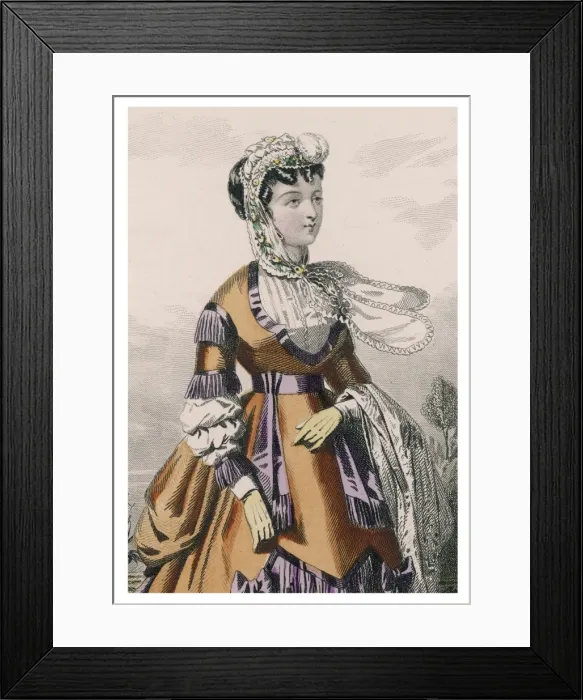 Framed Print : Bonnet / August 1868 Framed Print : Bonnet / August 1868