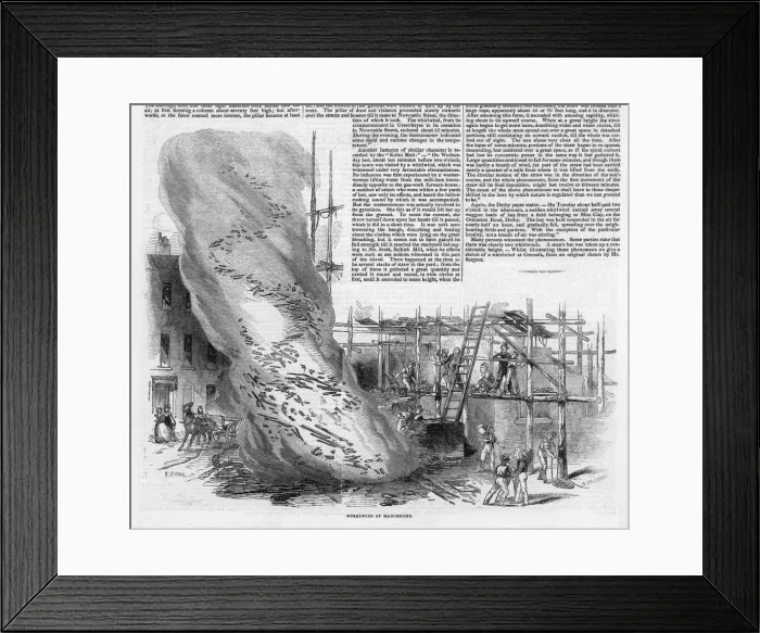 Framed Print : Whirlwind in Manchester Framed Print : Whirlwind in Manchester