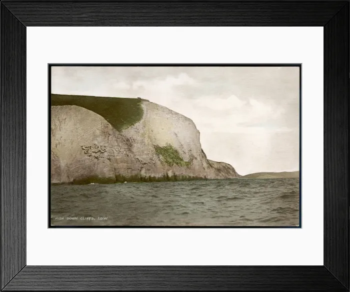 Framed Print : High down Cliffs Iow Framed Print : High down Cliffs Iow