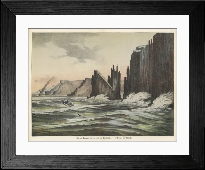 Framed Print : Basalt columns, Tasman Island, Tasmania, Australia Framed Print : Basalt columns, Tasman Island, Tasmania, Australia