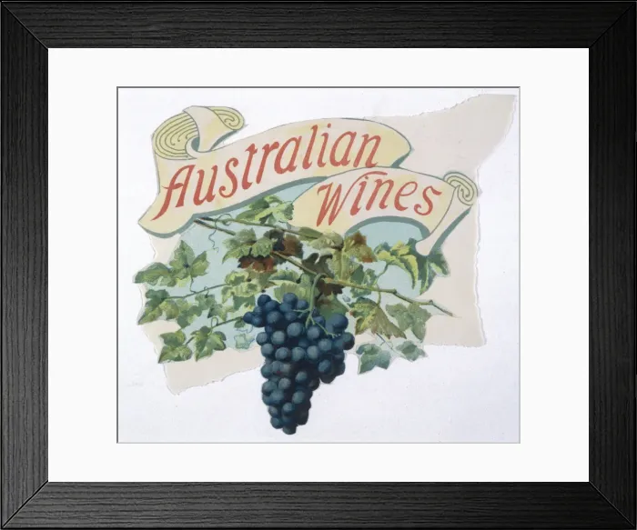 Framed Print : Advert / Australian Wine Framed Print : Advert / Australian Wine