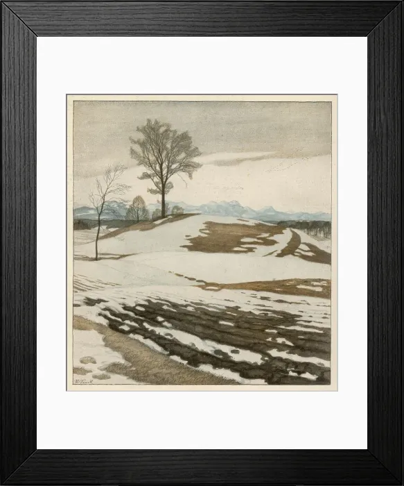 Framed Print : Spring Time Thaw / 1909 Framed Print : Spring Time Thaw / 1909