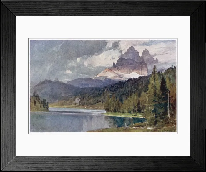 Framed Print : Lake in Dolomites Framed Print : Lake in Dolomites