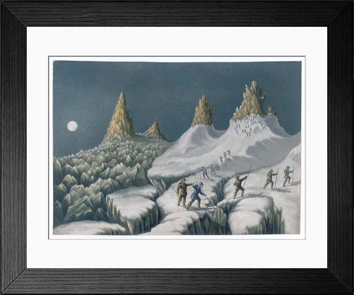 Framed Print : Peaks and Crevasses Framed Print : Peaks and Crevasses