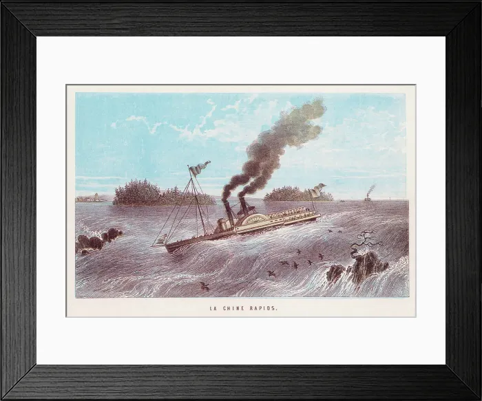 Framed Print : Canadian Rapids C1860 Framed Print : Canadian Rapids C1860