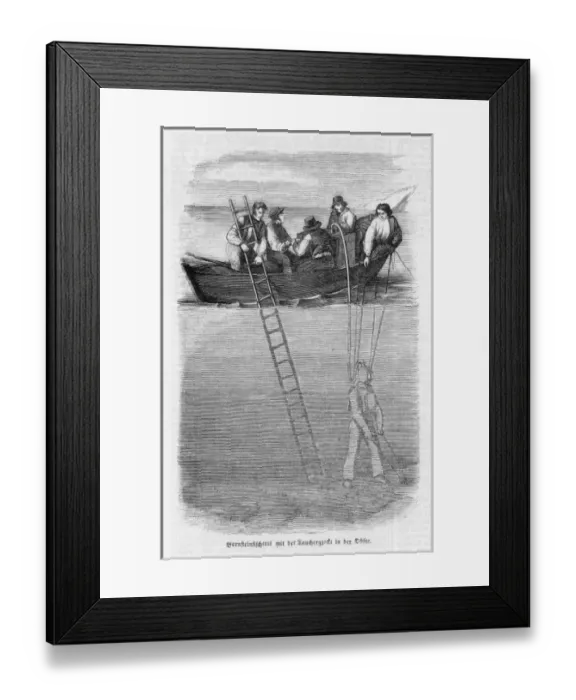 Framed Print : Diving for Amber Framed Print : Diving for Amber