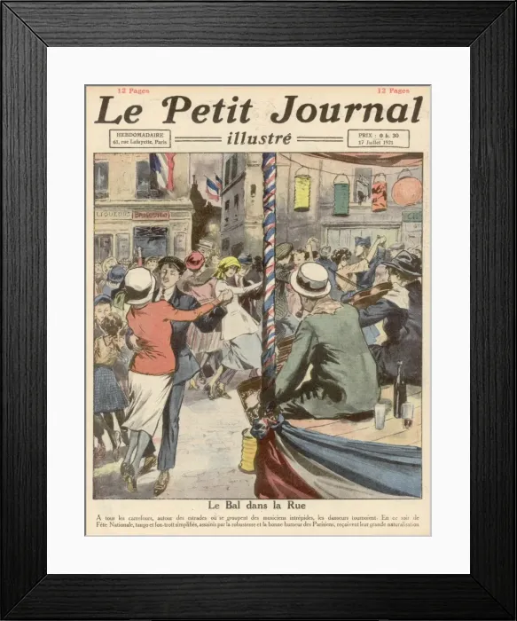 Framed Print : Social / 14 July Dancing Framed Print : Social / 14 July Dancing
