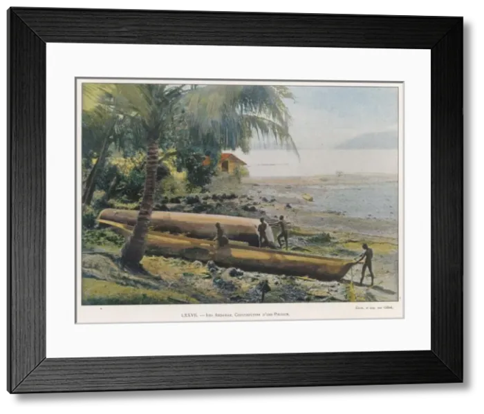 Framed Print : Andaman Is. Pirogues Framed Print : Andaman Is. Pirogues