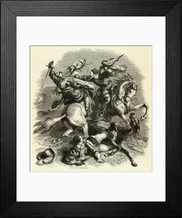 Framed Print : Battle of Edgehill 1642 Framed Print : Battle of Edgehill 1642