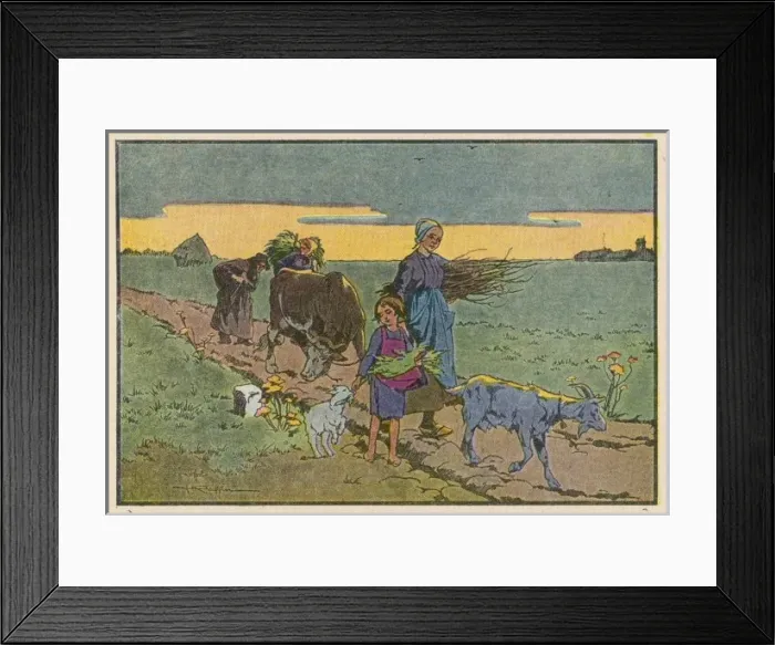 Framed Print : Social / Peasant Livestock Framed Print : Social / Peasant Livestock