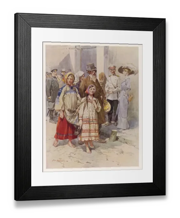 Framed Print : Social / Moscow Peasants Framed Print : Social / Moscow Peasants