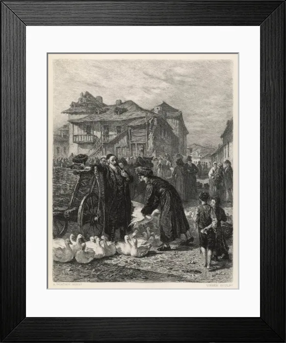 Framed Print : Social / Krakow Market 19C Framed Print : Social / Krakow Market 19C