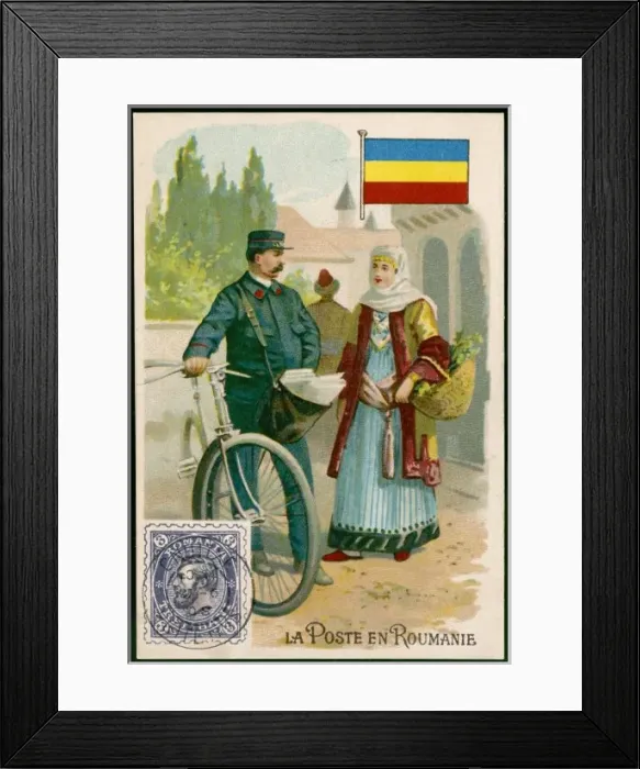 Framed Print : Social / Romania Postman Framed Print : Social / Romania Postman