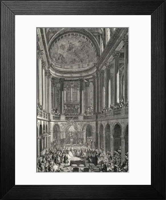 Framed Print : Marriage of Dauphin / 1745 Framed Print : Marriage of Dauphin / 1745