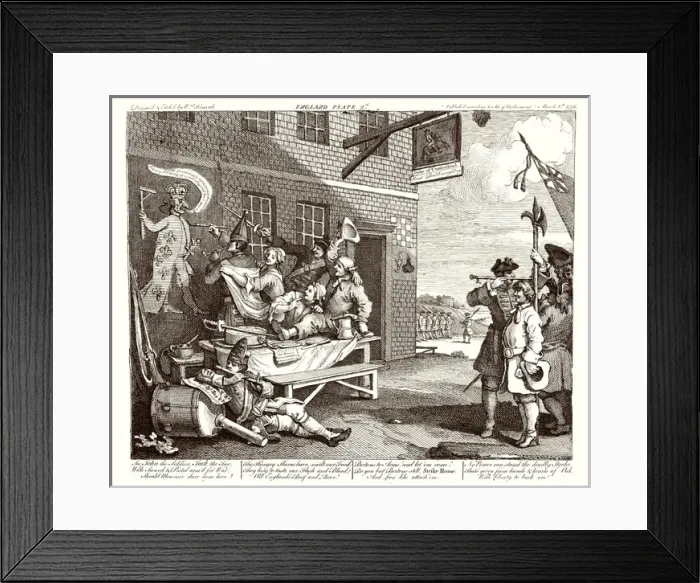 Framed Print : The Invasion (Plate 2)