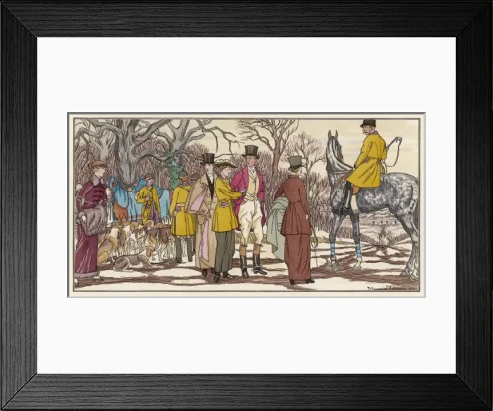 Framed Print : French Hunt Meet 1912 Framed Print : French Hunt Meet 1912