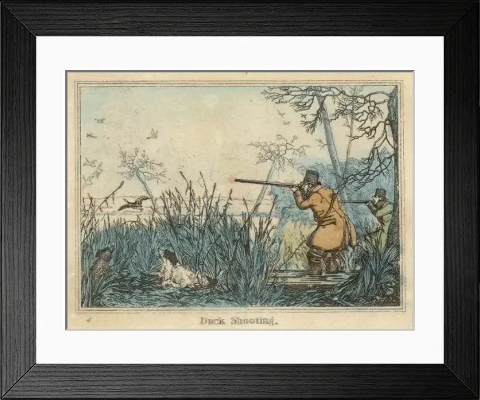 Framed Print : Shooting Duck (Alken) Framed Print : Shooting Duck (Alken)