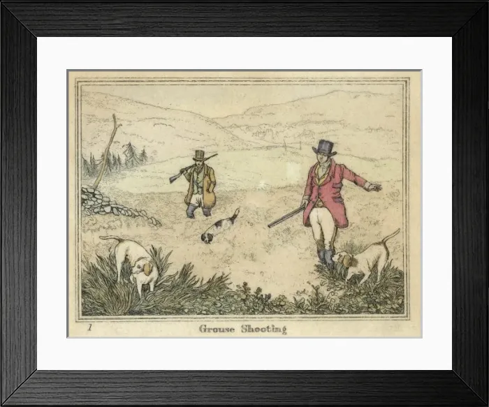Framed Print : Shooting Grouse (Alken) Framed Print : Shooting Grouse (Alken)
