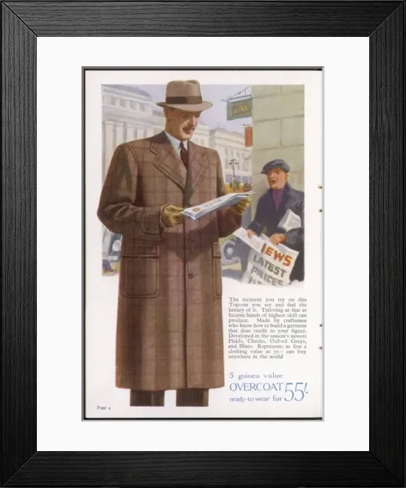 Framed Print : TOPCOAT 1938 Framed Print : TOPCOAT 1938