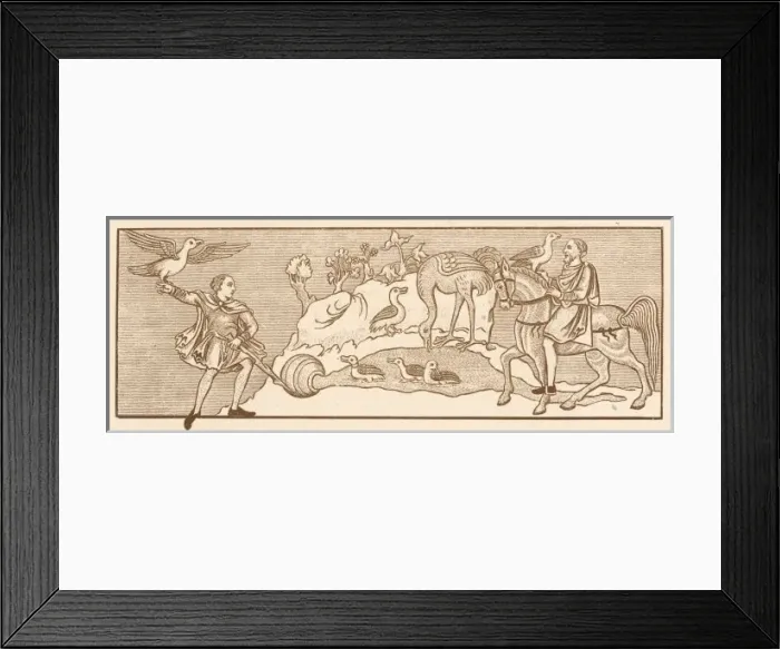 Framed Print : Medieval Hawkers Framed Print : Medieval Hawkers