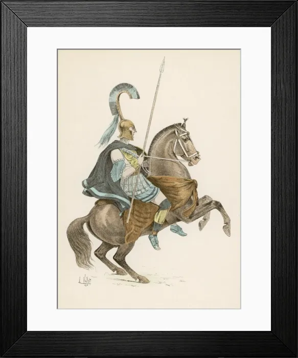 Framed Print : Racial / Greek Horseman Framed Print : Racial / Greek Horseman