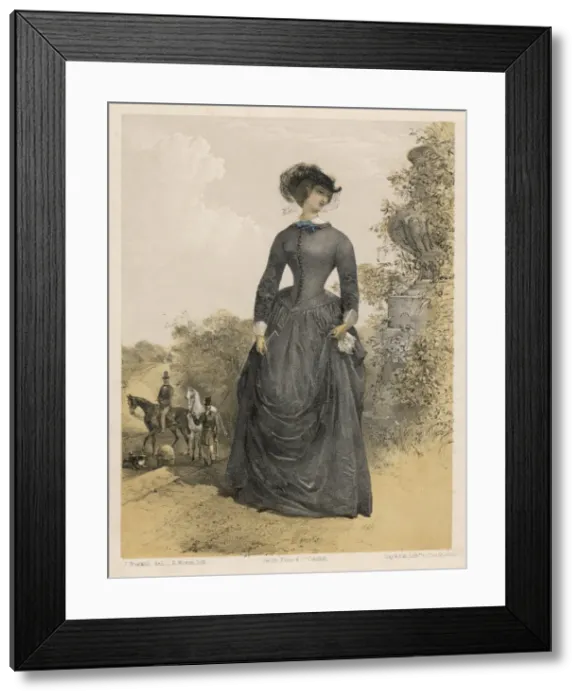 Framed Print : Ladys Riding Habit Framed Print : Ladys Riding Habit