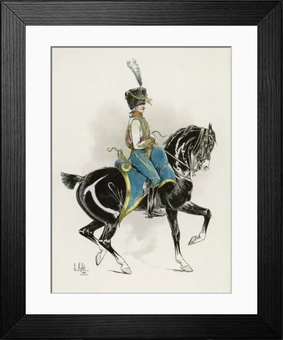 Framed Print : Napoleonic French Hussar Framed Print : Napoleonic French Hussar
