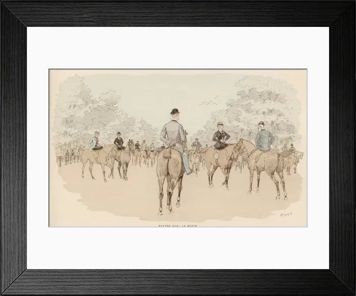 Framed Print : Riding in Hyde Park(Mars Framed Print : Riding in Hyde Park(Mars