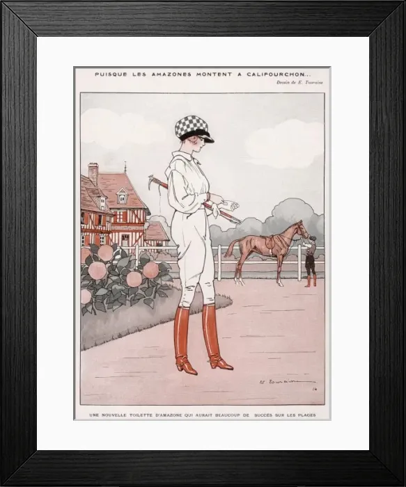 Framed Print : Lady Rider Not Sidesadd Framed Print : Lady Rider Not Sidesadd