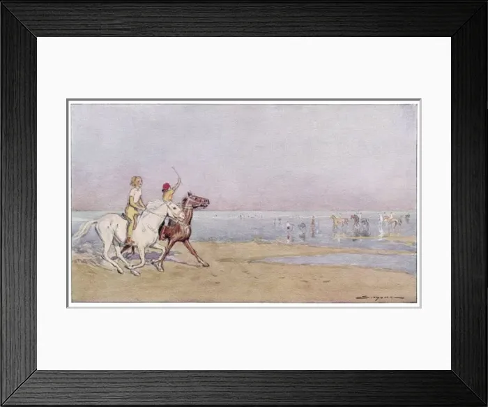 Framed Print : Pony Ride on Beachr Framed Print : Pony Ride on Beachr