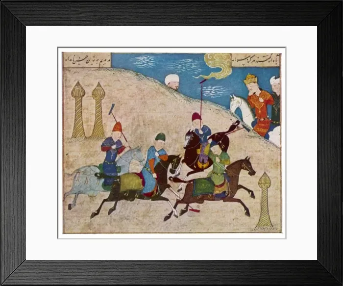 Framed Print : Polo in Persia 1480 Framed Print : Polo in Persia 1480
