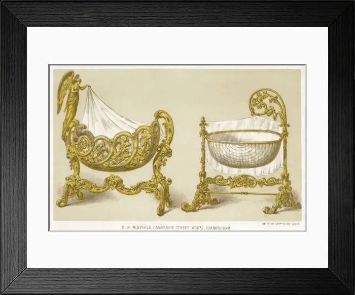 Framed Print : Two Metal Cradles Framed Print : Two Metal Cradles