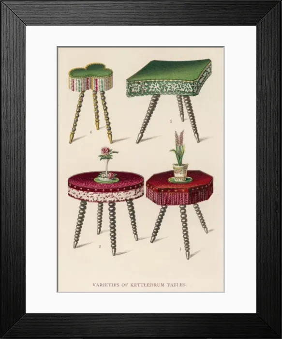 Framed Print : Kettledrum Tables Framed Print : Kettledrum Tables