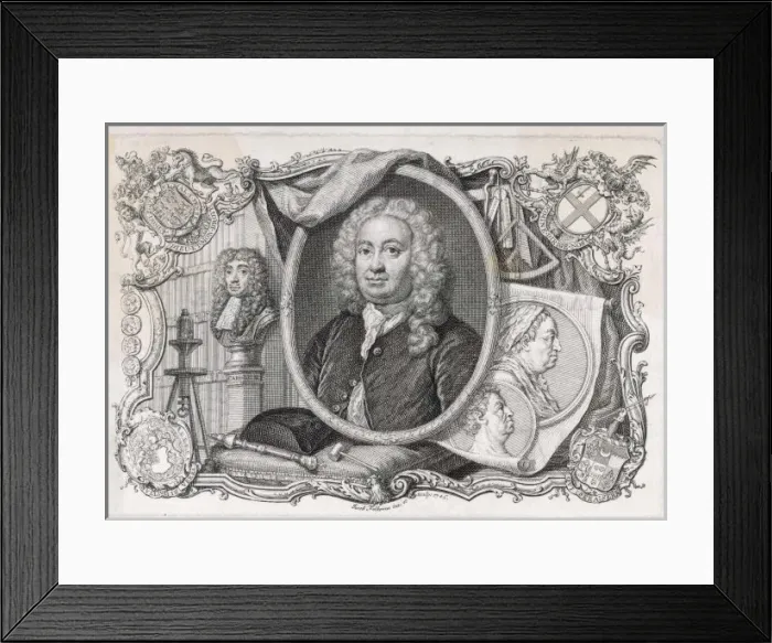 Framed Print : Martin Folkes Antiquary Framed Print : Martin Folkes Antiquary