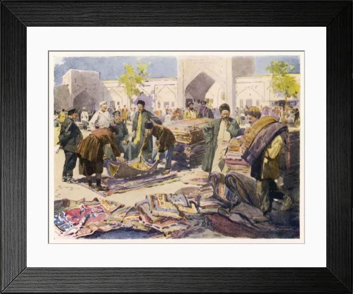 Framed Print : Carpet Fair, Astrakhan Framed Print : Carpet Fair, Astrakhan