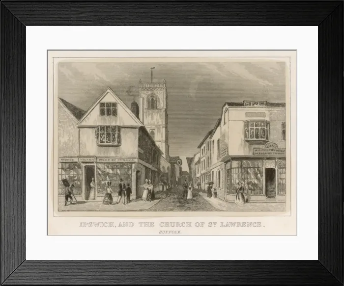 Framed Print : Ipswich Street Scene Framed Print : Ipswich Street Scene