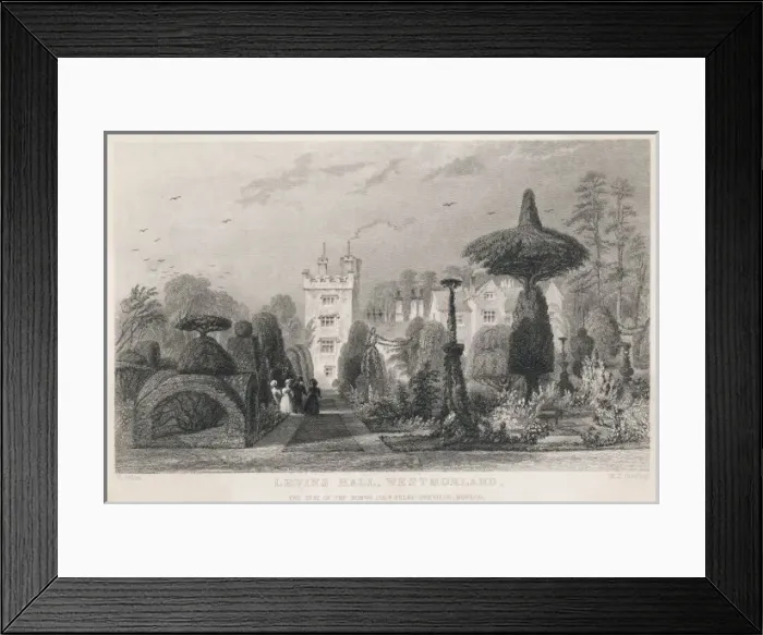 Framed Print : Levens Hall and Garden Framed Print : Levens Hall and Garden