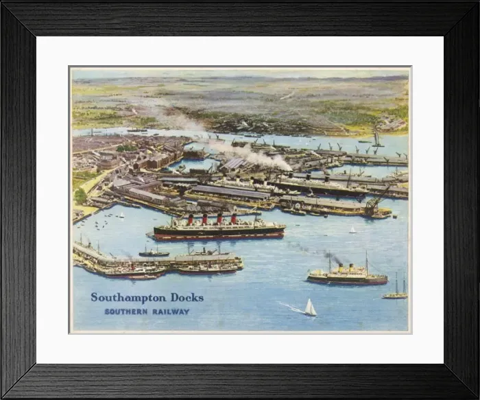 Framed Print : Southampton Harbour Framed Print : Southampton Harbour