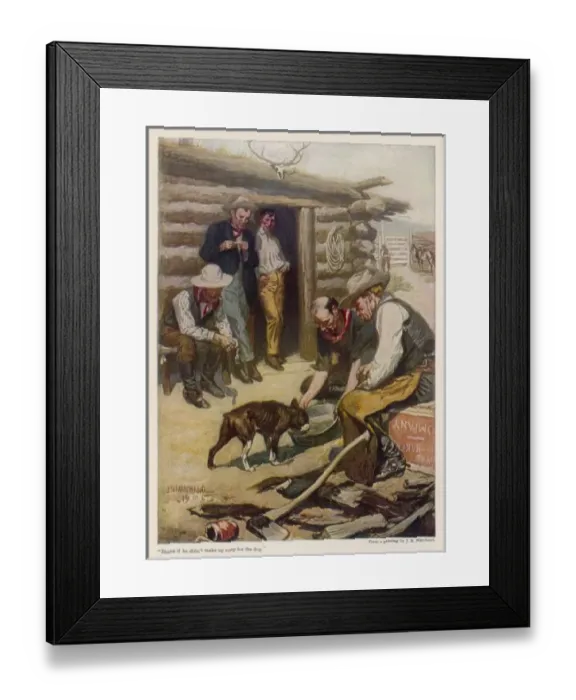 Framed Print : Social / Cowboys Off Duty Framed Print : Social / Cowboys Off Duty