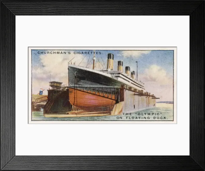Framed Print : Olympic in Dock Framed Print : Olympic in Dock