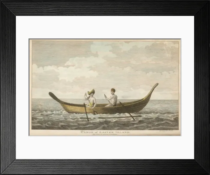 Framed Print : Easter Island Canoe Framed Print : Easter Island Canoe