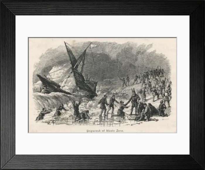Framed Print : Zeno Lands on Faroe Isl Framed Print : Zeno Lands on Faroe Isl