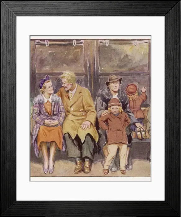 Framed Print : Social / Subway NY 1937 Framed Print : Social / Subway NY 1937