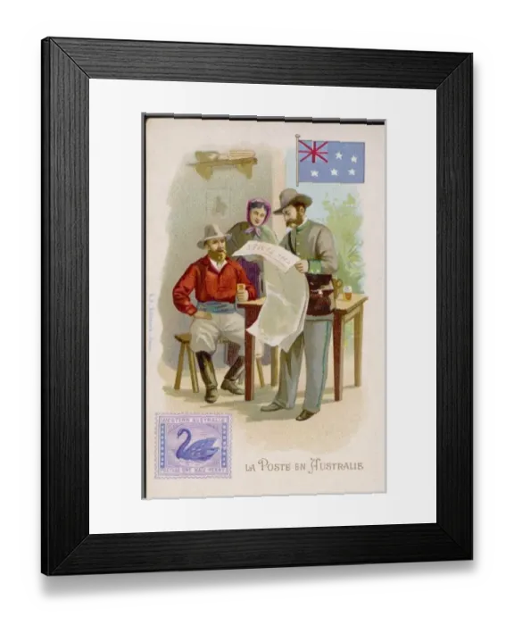 Framed Print : Social / Australia Postman Framed Print : Social / Australia Postman