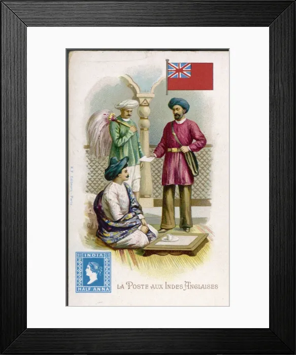 Framed Print : Social / Indian Postman Framed Print : Social / Indian Postman