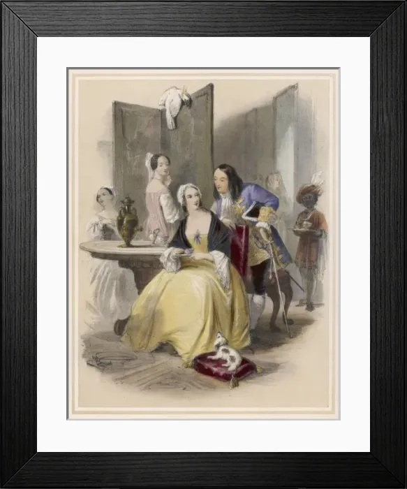 Framed Print : Social / Queen Anne 18C Framed Print : Social / Queen Anne 18C