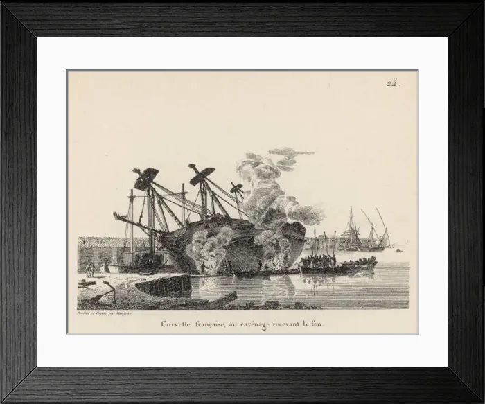 Framed Print : Building French Ship 8 Framed Print : Building French Ship 8