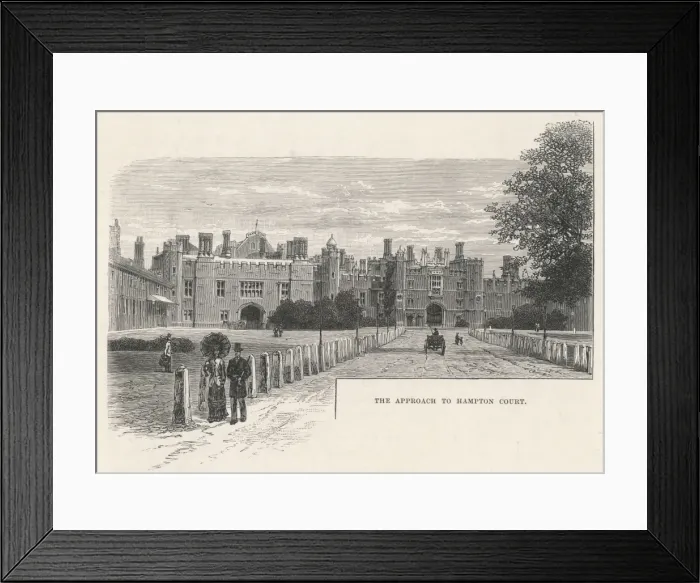 Framed Print : Hampton Court Palace C19 Framed Print : Hampton Court Palace C19