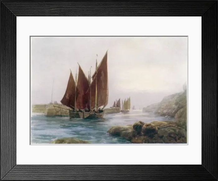 Framed Print : Cornish Fishing Boats Framed Print : Cornish Fishing Boats