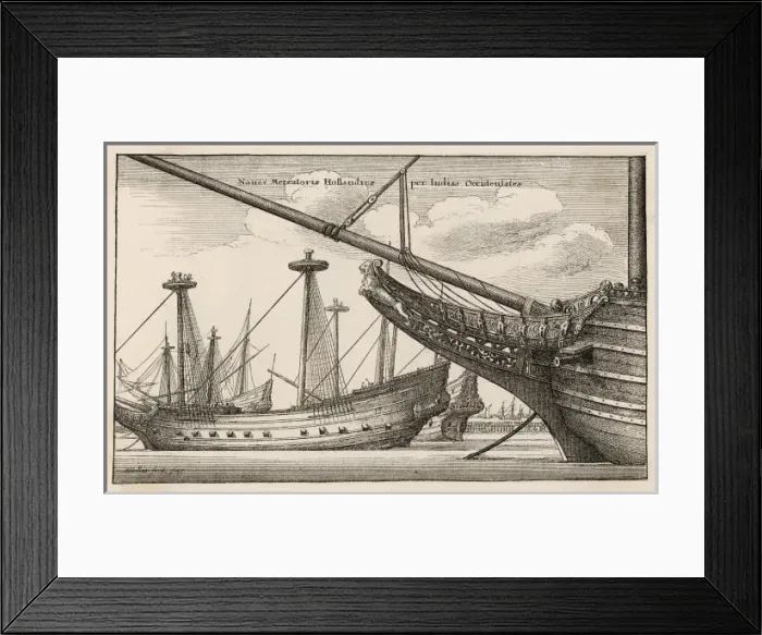 Framed Print : West India Comp. Ships Framed Print : West India Comp. Ships